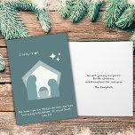 Cartão De Festividades Natividade Moderna Minimalista "O Santa Noite" Luk<br><div class="desc">Compartilhe seu amor e fé com amigos e família nesta época de Natal com uma moderna, mas mínima, natividade geométrica usando verde mudo e esbranquiçado. "Oh Santa Noite" acima da natividade & Luke 2:11, "O Salvador - sim, o Messias, o Senhor - foi nascer hoje em Belém, a cidade de...</div>