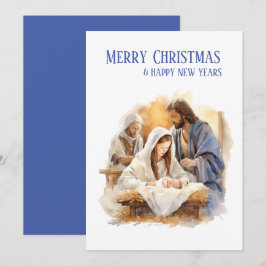 Cartão De Festividades Natividade Natal  
