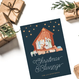 Cartão De Festividades Natividade Natal Beneficia Foto de Holid Religioso