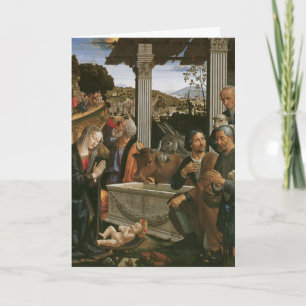 Cartão De Festividades Nativity - Domenico Ghirlandaio Holiday Cards