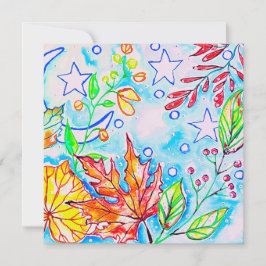 Cartão De Festividades Nature Painting