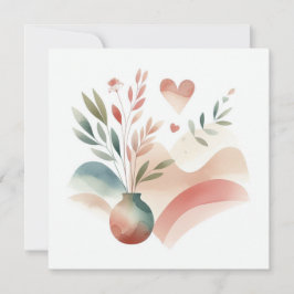 Cartão De Festividades Natureza da Aquarela 11