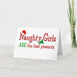 Cartão De Festividades Naughs Girls