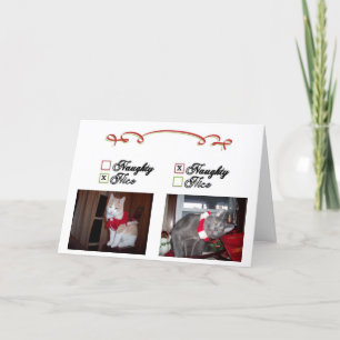Cartão De Festividades Naughty and Nice