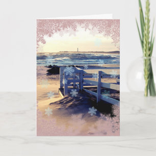 Cartão De Festividades Nautical Holiday Card