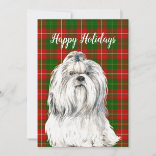 Cartão De Festividades Navegação Lhasa Apso Cão Personalizado