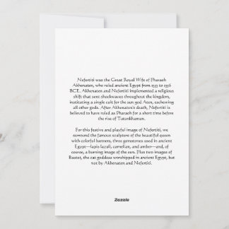 Cartão De Festividades Nefertiti