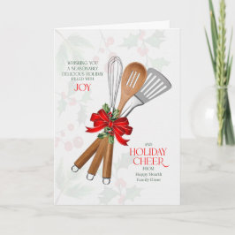 Cartão De Festividades Negócios Culinários Alegria Deliciosa Sazonal
