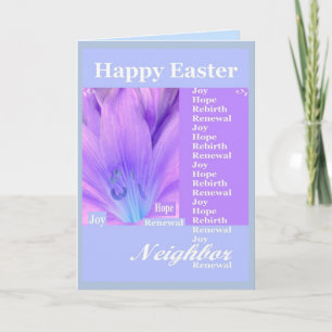 Cartão De Festividades NEIGHBOR - Happy Easter with Lily