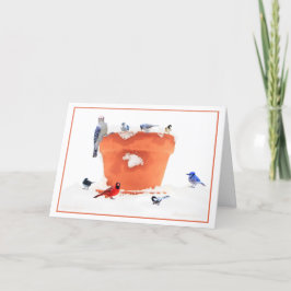 Cartão De Festividades Nenhum floco de neve cai no lugar errado.