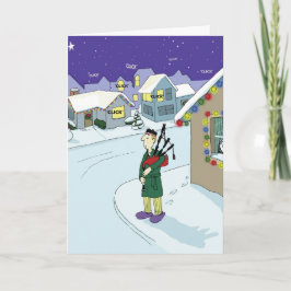 Cartão De Festividades Nenhuma noite silenciosa na vizinhança de Duncans
