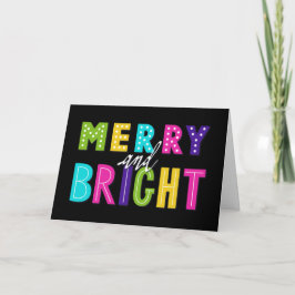 Cartão De Festividades Neon Feliz e Brilho