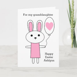 Cartão De Festividades Neta Felz pascoa Rosa