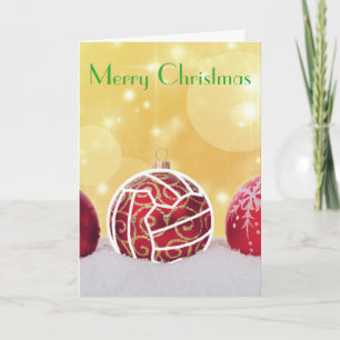 Cartão De Festividades Netball Ball Themed Christmas Greeting