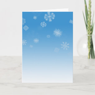 Cartão De Festividades Neve