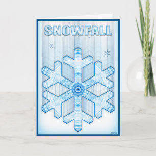 Cartão De Festividades Neve