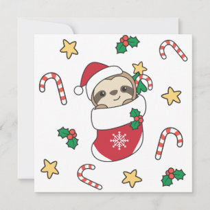 Cartão De Festividades Neve de Natal Lenta Animais de inverno