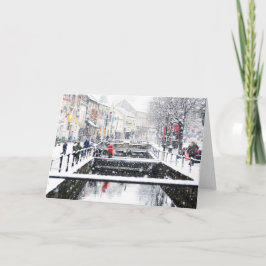 Cartão De Festividades Neve em Midsomer Norton, Somerset norte, Reino
