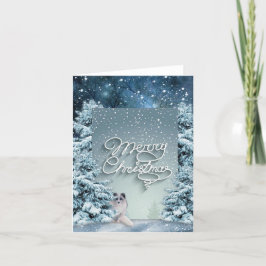 Cartão De Festividades Neve Natal