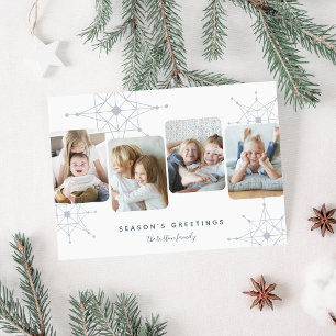 Cartão De Festividades Neve Retroativa 4 Colagem de Fotografias