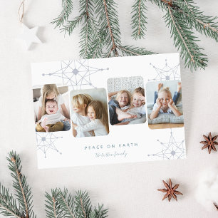 Cartão De Festividades Neve Retroativa   4 Fotocolagem Paz na Terra