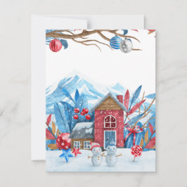 Cartão De Festividades Neves em uma Wonderland de inverno