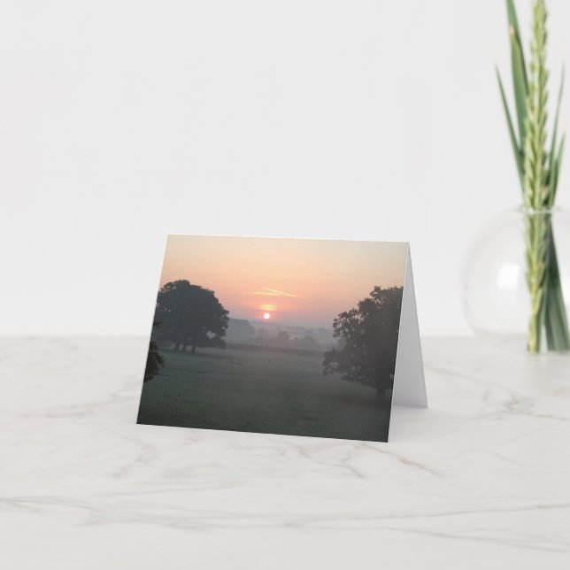 Cartão De Festividades Névoa da manhã (Frente)