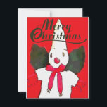 Cartão De Festividades New Orleans Christmas Snowman<br><div class="desc">New Orleans Christmas Snowman</div>