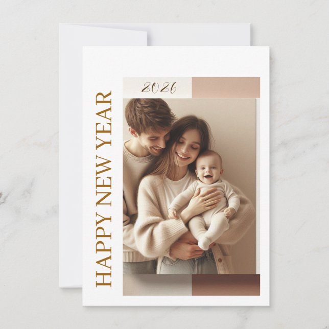 Cartão De Festividades New Year Celebration Card | Couple Card (Frente)