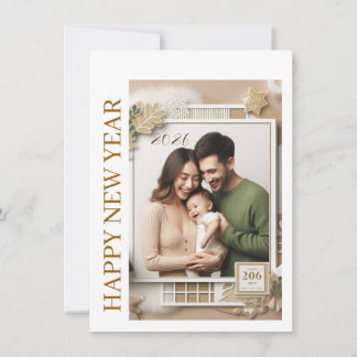 Cartão De Festividades New Year Celebration Card | Couple Wishes Card