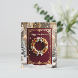 Cartão De Festividades New Year Greeting Card