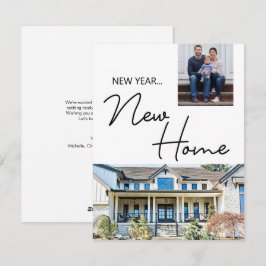 Cartão De Festividades New Year New Home Moving Announcement photos