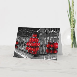 Cartão De Festividades New York City Christmas Photo @ Rockefeller Center