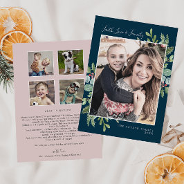 Cartão De Festividades Newsletter da família e amor vitalício