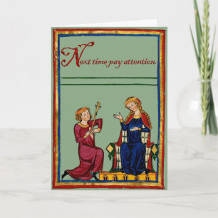 Cartão De Festividades Next time pay attention