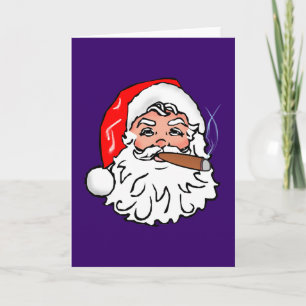 Cartão De Festividades Nikolaus papai noel cigarro Papai Noel cigar