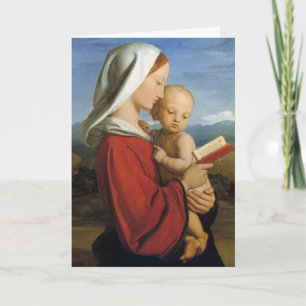 Cartão De Festividades Nineteenth Century Scottish Virgin and Child