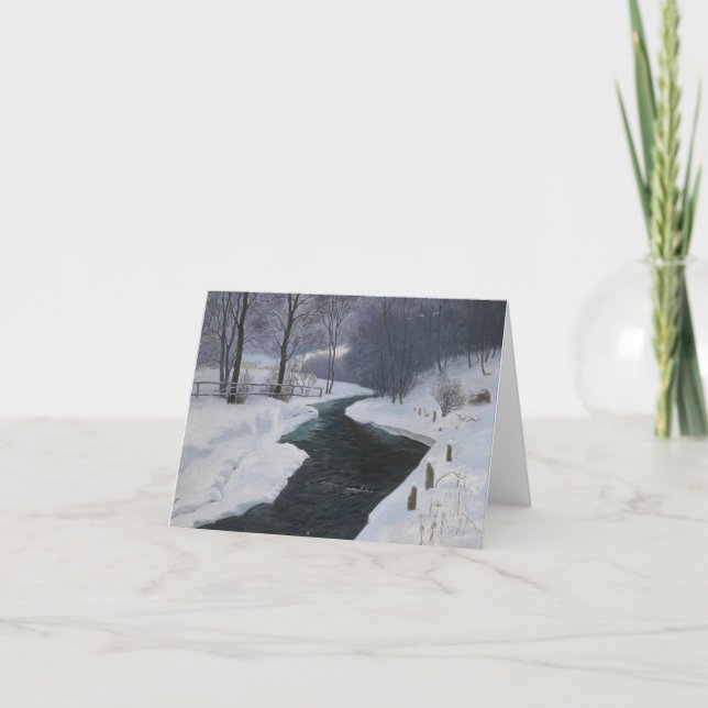 Cartão De Festividades No inverno profundo (Frente)