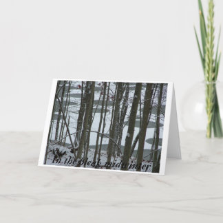 Cartão De Festividades No meio-inverno de Bleak