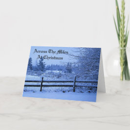 Cartão De Festividades No Natal Do Miles