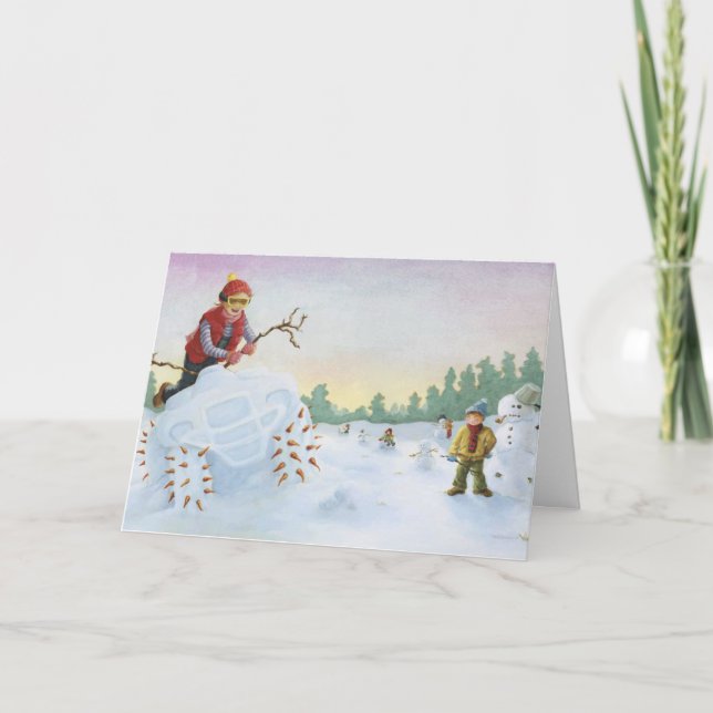 Cartão De Festividades No prado nós podemos construir… ATV (Frente)