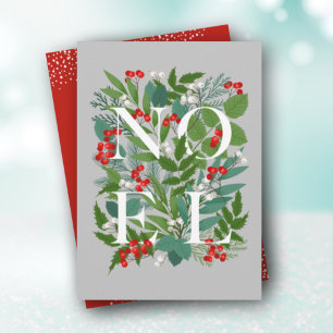 Cartão De Festividades NOEL Berries e Greenery