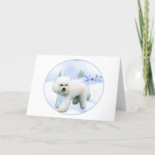 Cartão De Festividades Noel Bichon Frise