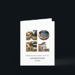 Cartão De Festividades Noel Christmas bold 4 foto simples Holiday<br><div class="desc">Divertimento brilhante e colorido Noel Natal design de 4 fotos no feriado. Vias de cores vermelhas,  verdes,  marinhos azuis,  pretas e cor-de-rosa disponíveis.</div>