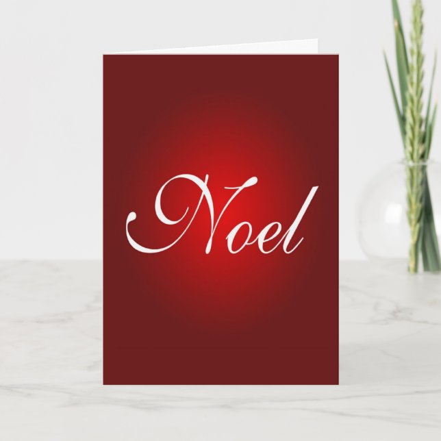 Cartão De Festividades Noel Christmas Message Red Holidays Cores (Frente)
