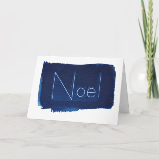 Cartão De Festividades Noël Cyanotype