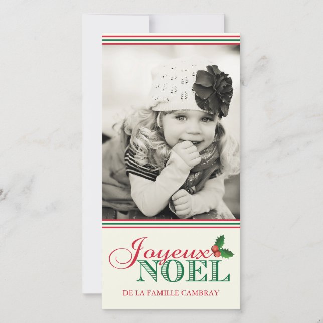 Cartão De Festividades Noel Joyeux (4x8) (Frente)