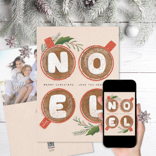 Cartão De Festividades Noel Marshmallow Foto de Cacau Quente