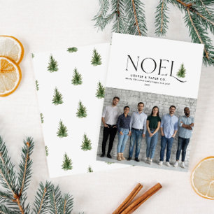 Cartão De Festividades Noel moderna tipografia 1