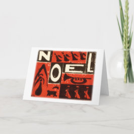 Cartão De Festividades Noel Red